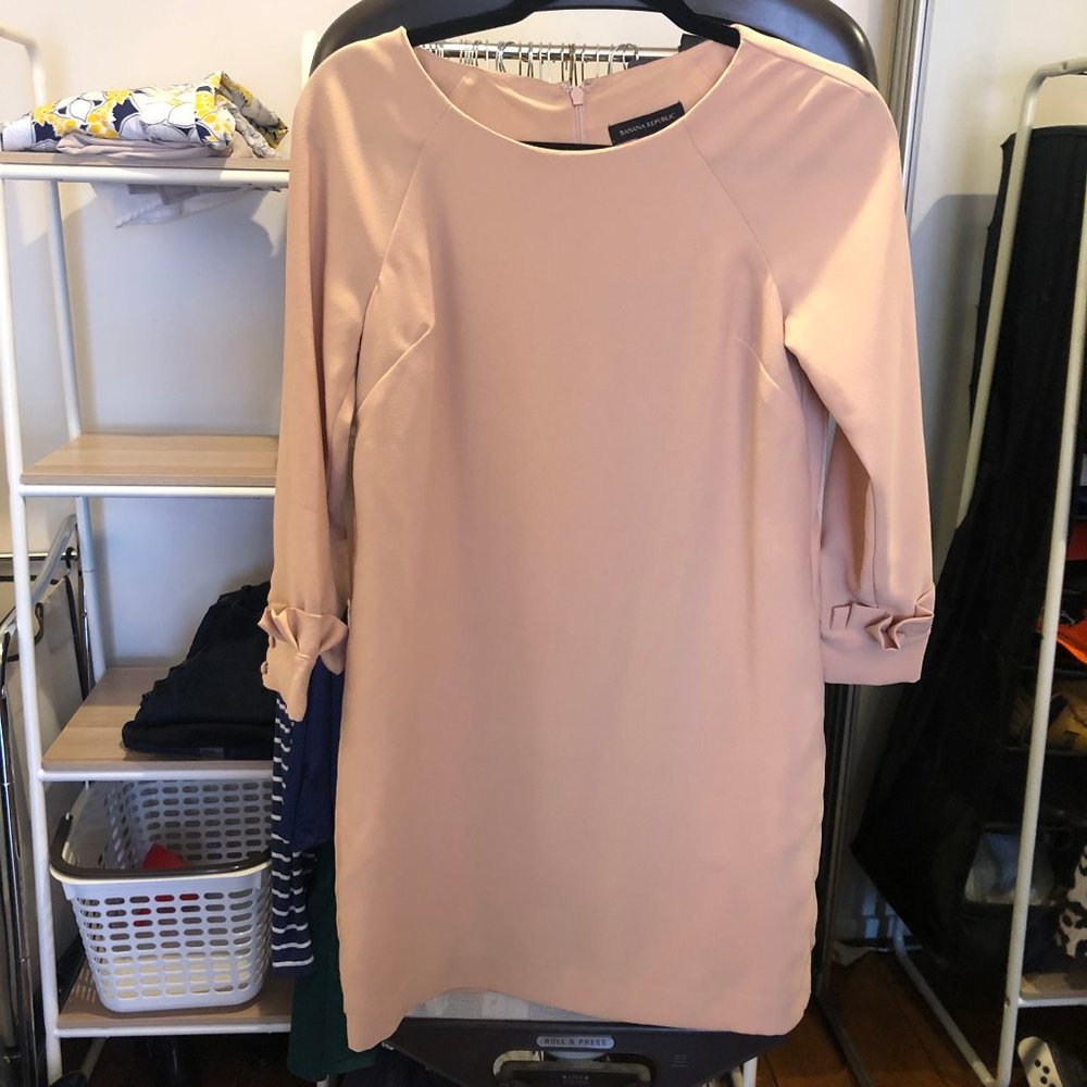 Banana Republic Sheath Dress with Ruffled …